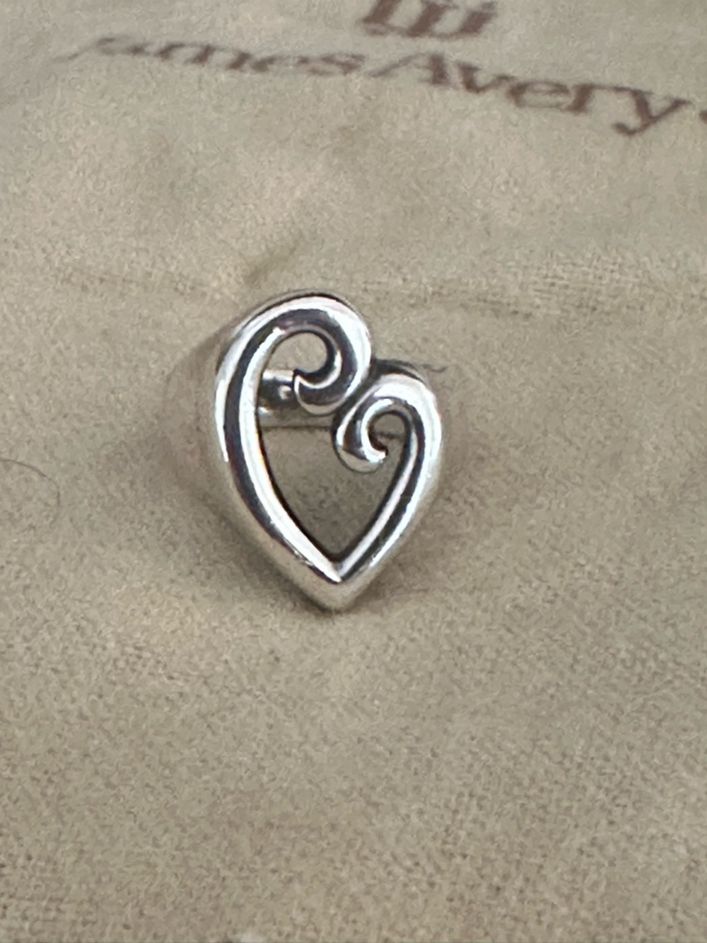 Avery Silver Open Heart Mother’s Love Ring